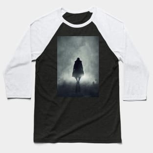 Lone woman adventurer goes to fog Baseball T-Shirt